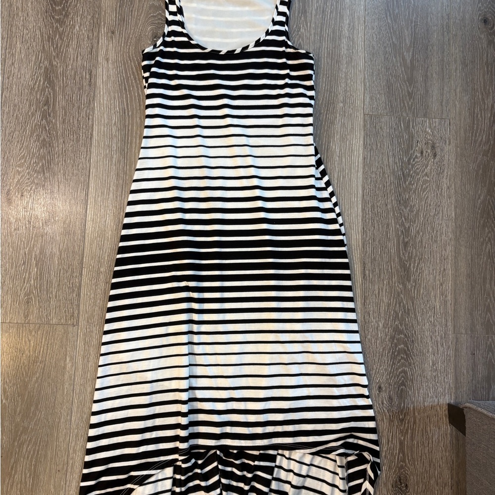 Silver Jeans Black and White Ruffled Sundress